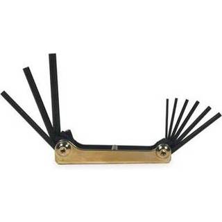 9 stykker foldning hex-n?gle s?t: 5/64-1/4 """"