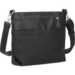 Zwei Jana J8 Schultertasche 27 cm nubuk-black