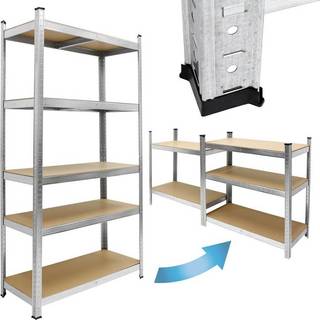 ECD Germany butik hylde Schwerlastregal 170x70x30cm til 350kg indlæse