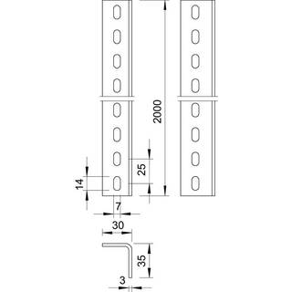 WP 30 35 2000 FT Vinkelprofil 30x35x2000