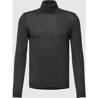 Regular fit rullekravesweater i merinould