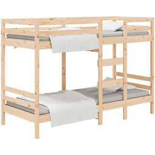 Køjeseng Uden Madras Massivt Fyrretræ - Naturfarvet / 90 x 190 cm