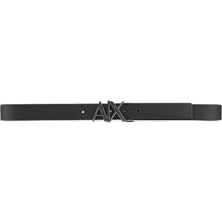 Armani Exchange Black Leather Belt