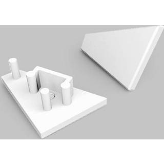 Endestykke CORNER10 GEN2 - Hvid