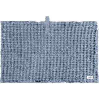 Big Waffle Bademåtte 80 x 55 cm, Grey blue