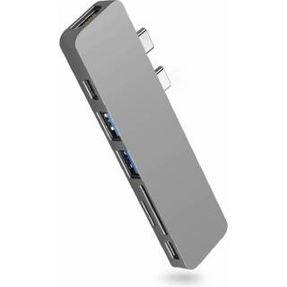 M7 USB-C HDMI Adapter 7 i 2 m. HDMI, USB, SD, USB-C