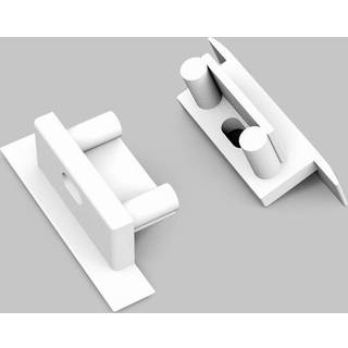 Endestykke BEGTIN12 GEN2 SQ - Med hul, hvid
