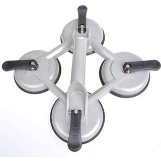 Glasløfter aluminium - 4 sugekopper - kapacitet 160-180 kg - Hurtig levering