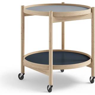 Brdr. Krüger Bølling bakkebord 50 cm. - eg ubehandlet, Bakke 1: Water / Bakke 2: Water