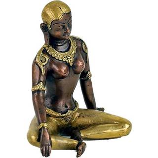 Parvati Statue - tofarvet - 15 cm.