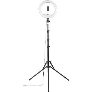 Hama "SpotLight Steady 120 II" LED Ring Light Set for Smartphone Tripod 12"