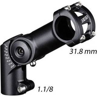 Styrstam BBB Highfix justerbar 31.8 mm 80 mm sort