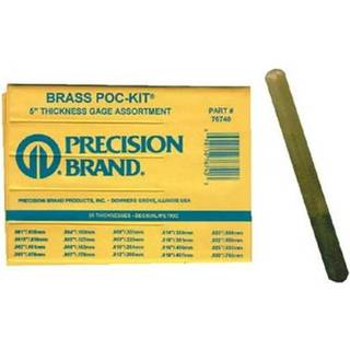 Pr?cisionsm?rke 76740 Messingtykkelse Feeler Gage Poc-Kit sortiment 1/2 """" Bredde 5 """" L?ngde 20 Blades
