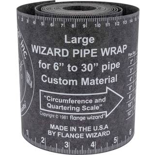 FLANGE WIZARD Wrap-Around WW-17A Large for 6"-30" rør (120" Længde / 5 1/4" Bredde)