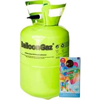 Heliumflasche Balloon Gaz mit 30 bunten Luftballons
