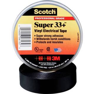 Scotch Super 33+ vinyltape sort 25mm×33m