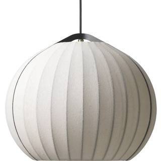 FDB Møbler U13 Hasmark pendant Beige-brass-black cord