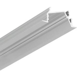 2m aluprofil DIAGONAL14 F/TY - Anodiseret, indbygget, LED skinne