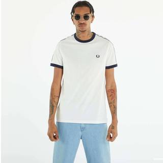 T-shirt FRED PERRY Taped Ringer T-shirt Snow White XL - Snow White - XL