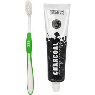 Whitening Tandpasta + Tandbørste Beauty Formulas CHARCOAL