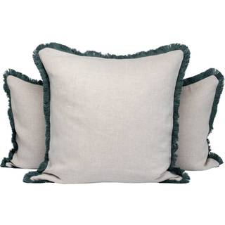Mille Notti Pienza Kuddfodral Beige/Grøn 40x80 cm
