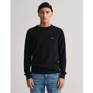 Gant Herren Pullover schwarz unifarben
