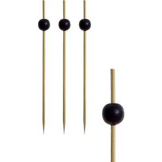 250 stk Cocktailpinde Fingerfood Picks "Black Pearl" 12.5 cm