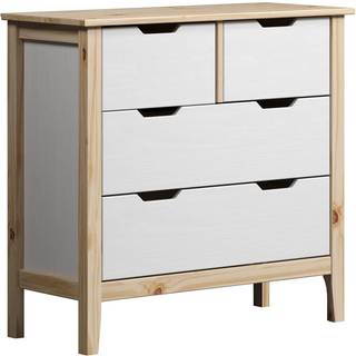 Latera kommode 2 + 2 skuffer hvid.