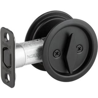 Kwikset 335-514 Privacy Pocket Door Locks Matte sort