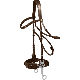 Waldhausen Hackamore trense - Cob / Brun
