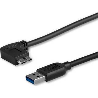 StarTech.com 3ft Slim Left-Angle Micro USB 3.0 Cable - M/M - USB 3.1 Gen 1 - USB cable - 1 m