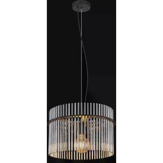 Gorley pendel, Ø 40 cm, røggrå, glas