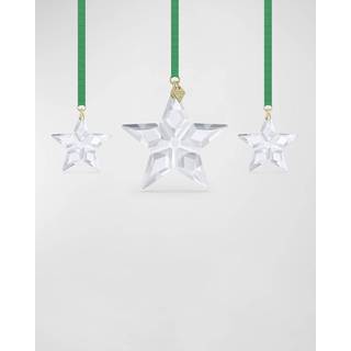 Swarovski ?rlig udgave 2023 Snowflake Hanging Ornament Set Clear Swarovski Crystals Del af Swarovski ?rlige udgave samling