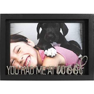 Malden International Designs Du havde mig p? WOOF 4X6 Sort inds?t metalfastg?relsesudtryk ramme