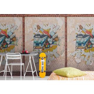 Metropolitan Stories Mural Graffiti Train Mural 392401