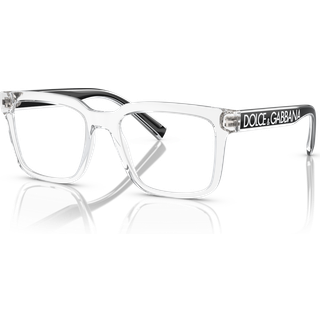 Dolce & Gabbana Mand DG5101 501 Optiske stel Nylon Sort Transparent Firkantet Normal