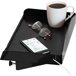 Moderne innovationer Bedside Hyld til Bed College Dorm Room Top Bunk Clip p? natbordsbakke med ledning og kopholder k?jeseng caddy til bordopbeva