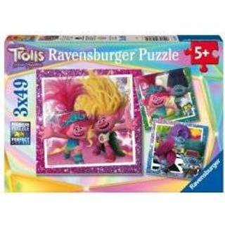 Ravensburger Trolls 3 3x49 Piece Jigsaw Puzzle Set for Kids - Screen -Free Activity ?ger koncentrationen og fokus