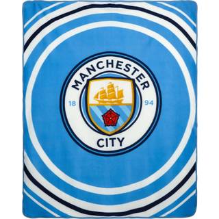 Manchester City FC Fleece tæppe - 125 cm x 150 cm