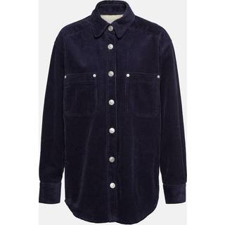 Marant Etoile Randal cotton and linen corduroy shirt - blue - L