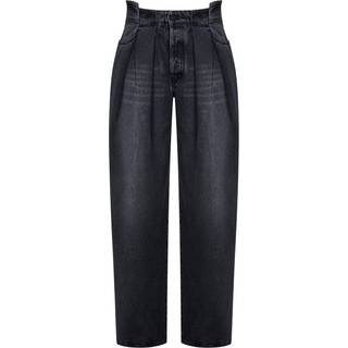 Off-White Pleated high-rise jeans - black - 30