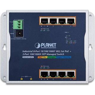 PLANET WGS-4215-8P2S netværksswitch Administreret Gigabit Ethernet (10/100/1000) Strøm over Ethernet (PoE) Sort