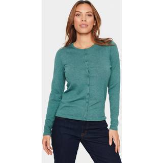 Saint Tropez A8661, Milasz R-Neck Cardigan Strik 30500005 Sagebrush Green Melange (SMALL)