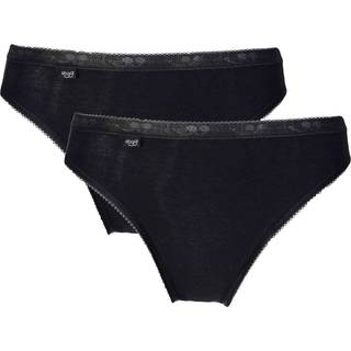 Sloggi 2-pak Basic Plus Tai Briefs - Black - 38 * Kampagne *