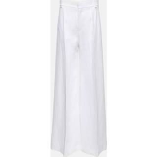 ChloÃ© High-rise linen and cotton wide pants - white - L