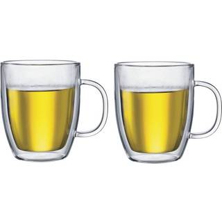 Bodum Bistro dobbeltvægget glas med hank 2 stk 45 cl