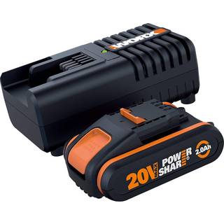 WORX batterisæt 20v, 2.0 h WA3601 (På lager i varehus)