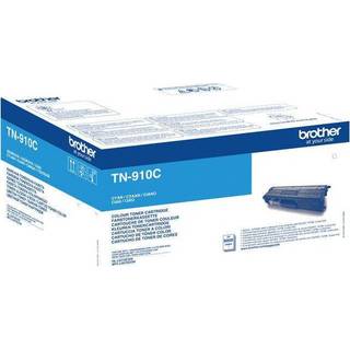Brother TN 910 C - Cyan 9000 sider - Original lasertoner TN910C