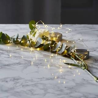 LED LYS STRIP DUG DROP / 40 LED / 2,0 M / BATTERI / TIMER