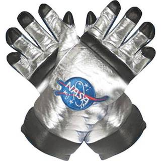 Silberne Astronauten Handschuhe